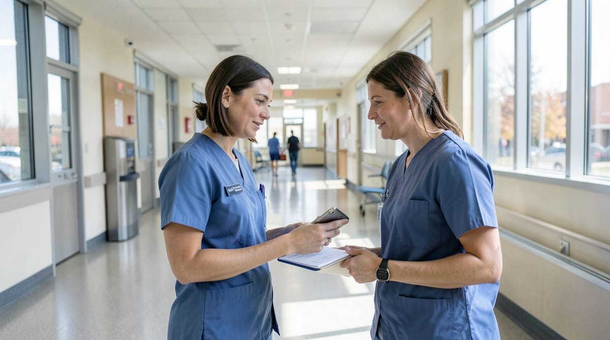 A nurse in a modern