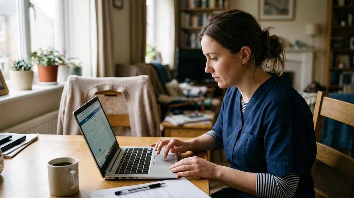 Completing a care assistant application online